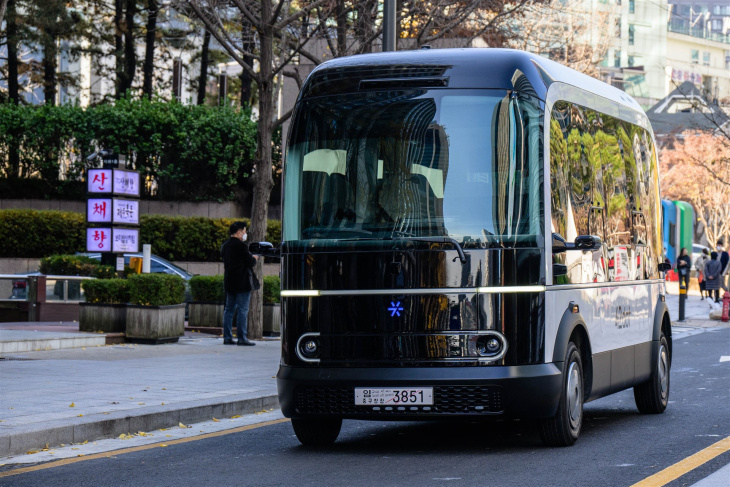 seoul experimenteert met zelfrijdende bus, eigen route in centrum
