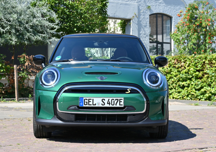 mini electric, autotest, elektrische auto, bereik, prestaties, mini electric - een groene mini