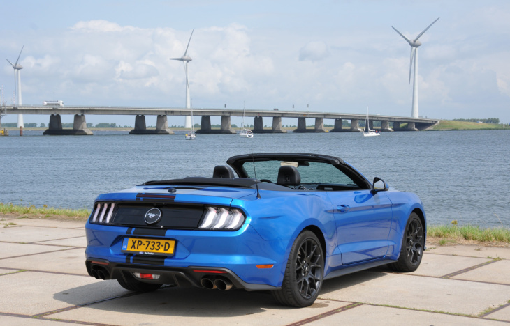 ford mustang cabrio, autotest, 2.3, automaat, muscle car, cabriolet, ford mustang convertible - zomerpret