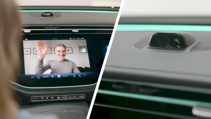 mercedes-auto's krijgen selfiecamera in dashboard voor videobellen