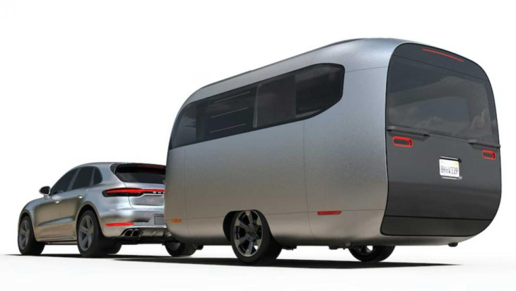 porsche en airstream maken samen dit concept van een futuristische caravan
