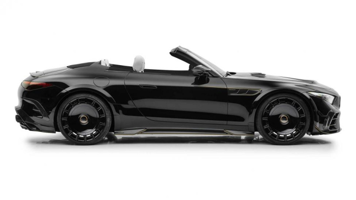 de mercedes-amg sl roadster van mansory ziet eruit als een speelgoedauto