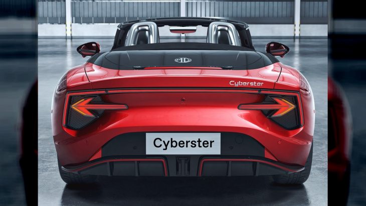 mg presenteert de cyberster elektrische roadster: opwindende prestaties en een recordbereik