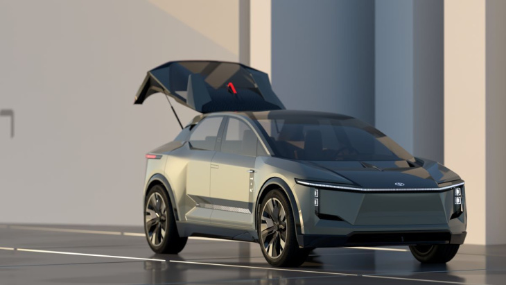 japan mobility show 2023: toyota onthult 100 procent elektrische suv en sportwagen