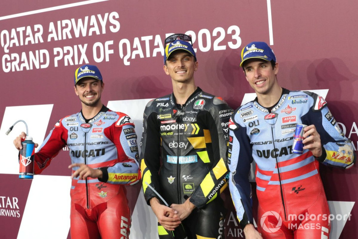startopstelling motogp sprintrace en grand prix van qatar