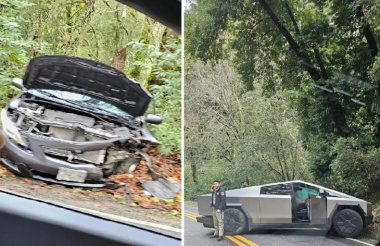 Eerste gemelde ongeval met de Tesla Cybertruck na frontale botsing met een Toyota Corolla