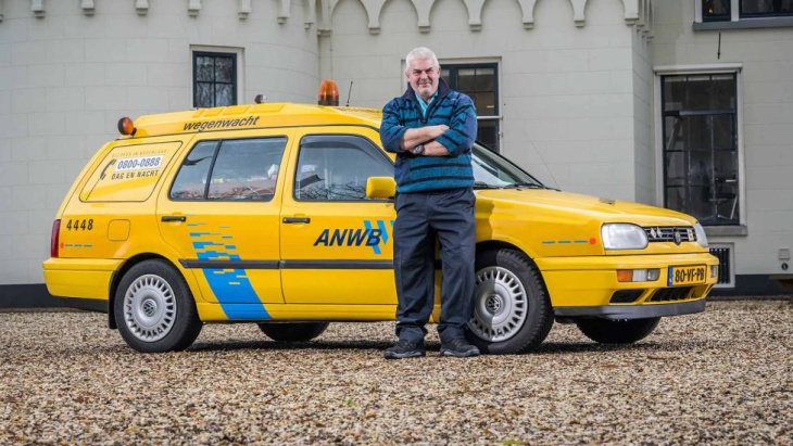 nederlander bouwt oude volkswagen golf van de wegenwacht terug naar dienststaat