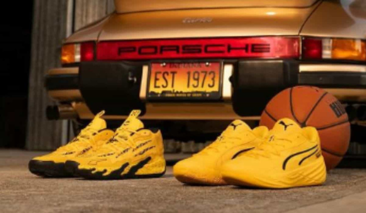 porsche en puma lanceren basketbalschoenen met een ontwerp geïnspireerd op sportwagens
