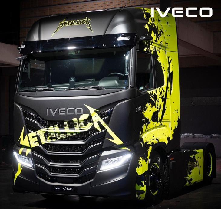 metallica gaat elektrisch op tour met deze trucks op batterijen én waterstof