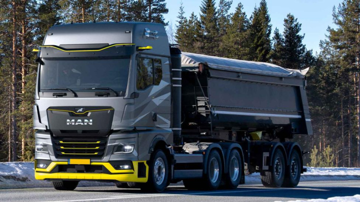 man bouwt eerste vrachtwagen met een verbrandingsmotor op waterstof voor nederland